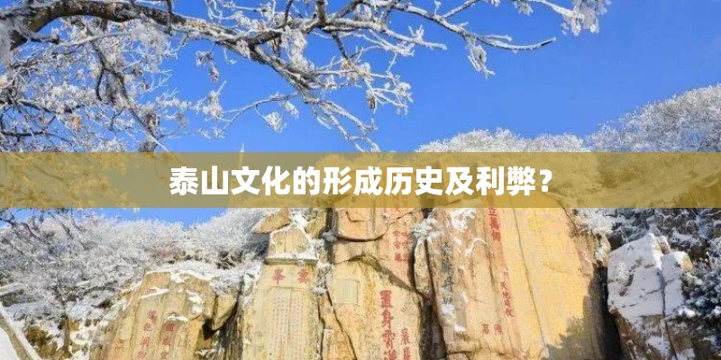 泰山文化的形成历史及利弊？