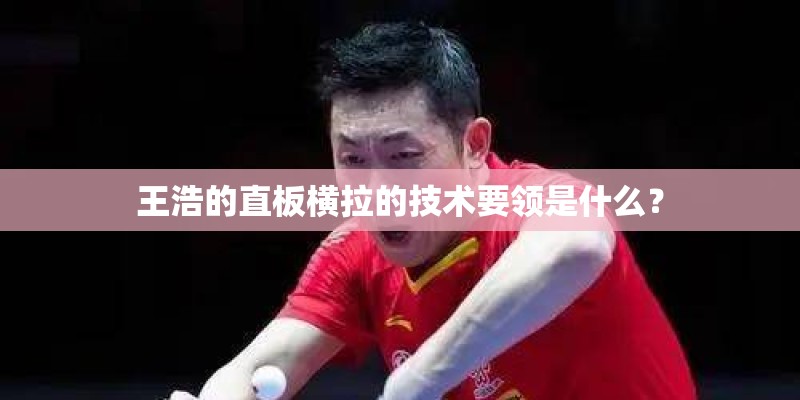 王浩的直板横拉的技术要领是什么？