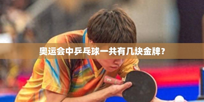 奥运会中乒乓球一共有几块金牌？