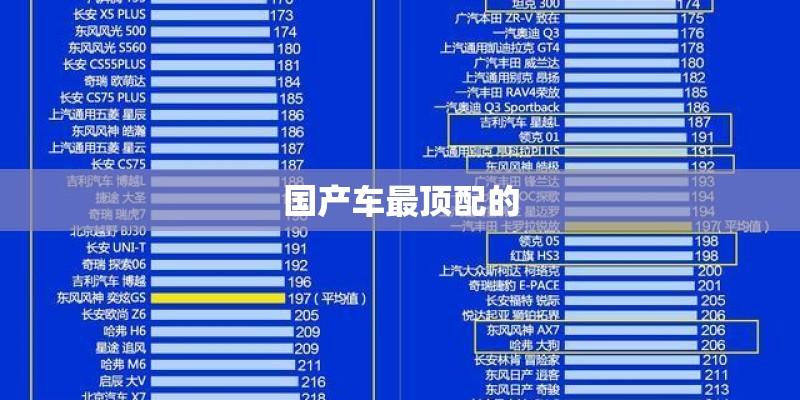 国产车最顶配的