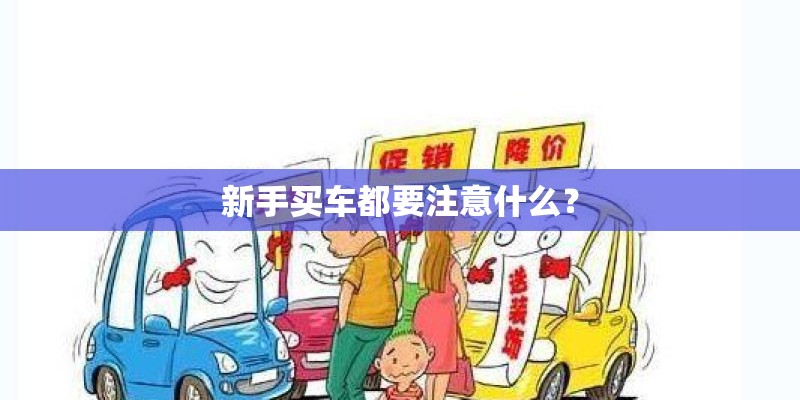 新手买车都要注意什么？
