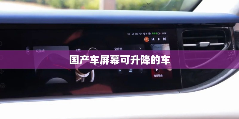 国产车屏幕可升降的车