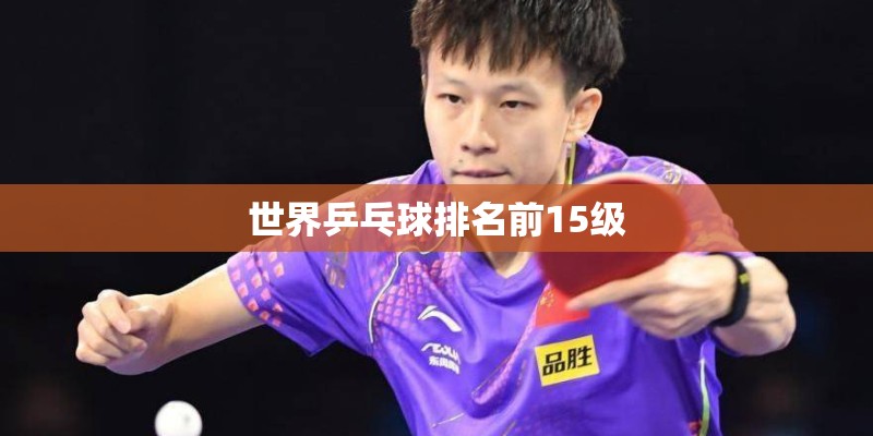 世界乒乓球排名前15级