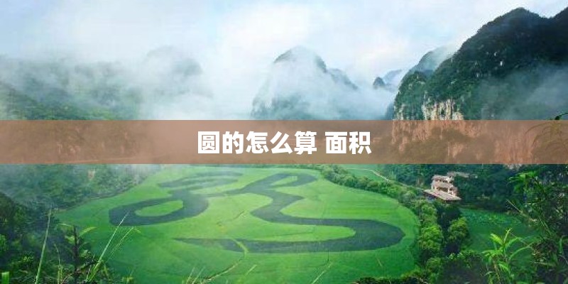圆的怎么算 面积