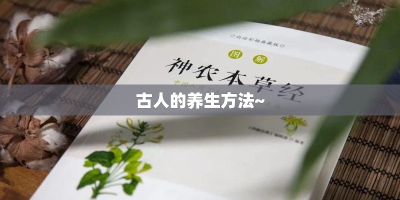 古人的养生方法~