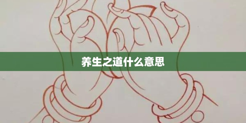 养生之道什么意思 养生之道什么意思