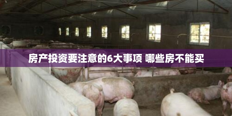 房产投资要注意的6大事项 哪些房不能买 房产投资要注意的6大事项 哪些房不能买